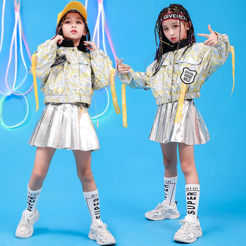 Костюмы для джазовых танцев девочек Новогодний Детский костюм подиума