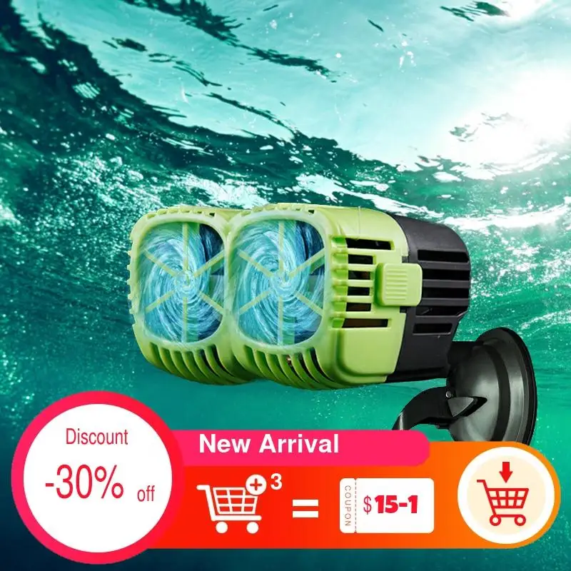 

Aquarium Wave Maker Pump Single Double head,360dergee Adjustable direction Seawater Freshwater Wave Pump for Fish Tank Surf pump