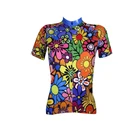 Женская велосипедная спортивная одежда с коротким рукавом, топ, Джерси для горного велосипеда, дышащая велосипедная команда, летняя одежда для велоспорта