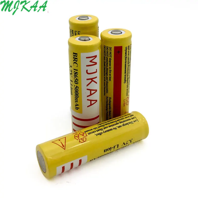 18650 3,7 V 5000mAh MJKAA литий-ионная аккумуляторная батарея большой емкости T6 фонарик источник налобный фонарь
