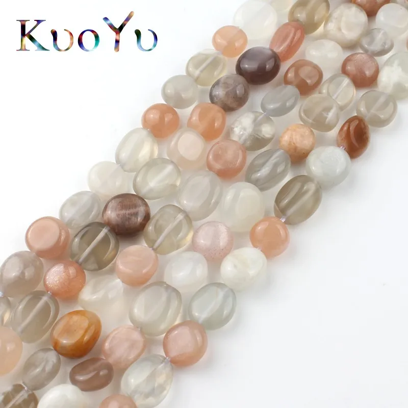 7-10mm Natural Irregular Colorful Sunstone Beads Round Loose Spacer Bead For Jewelry Making Diy Bracelet Accessories 15&quotInches |