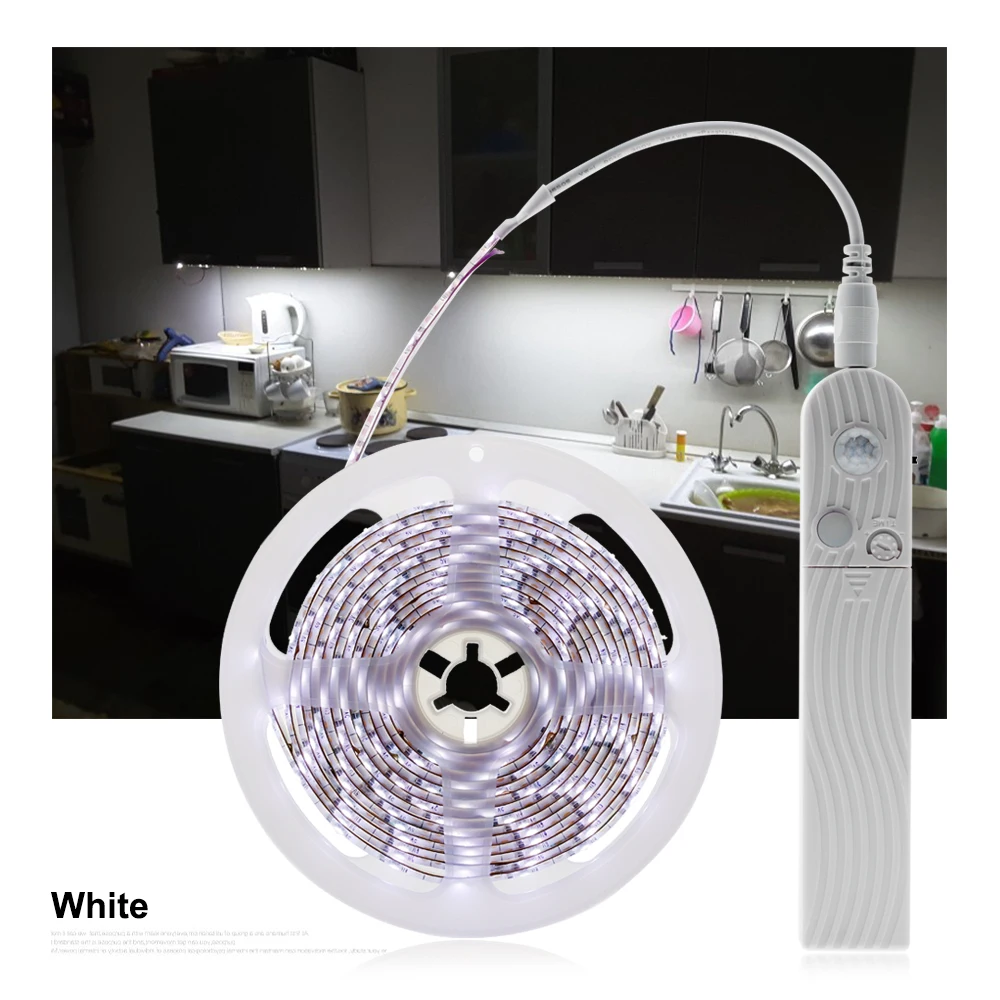 Светодиодная лента с пассивным инфракрасным датчиком движения автоматическое