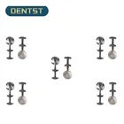 10 шт. Стоматологические Ортодонтические языковые кнопки с несколькими крючками, телескопический кронштейн для бандажа, архпроволочный обжимный крючок, ортодонтический инструмент