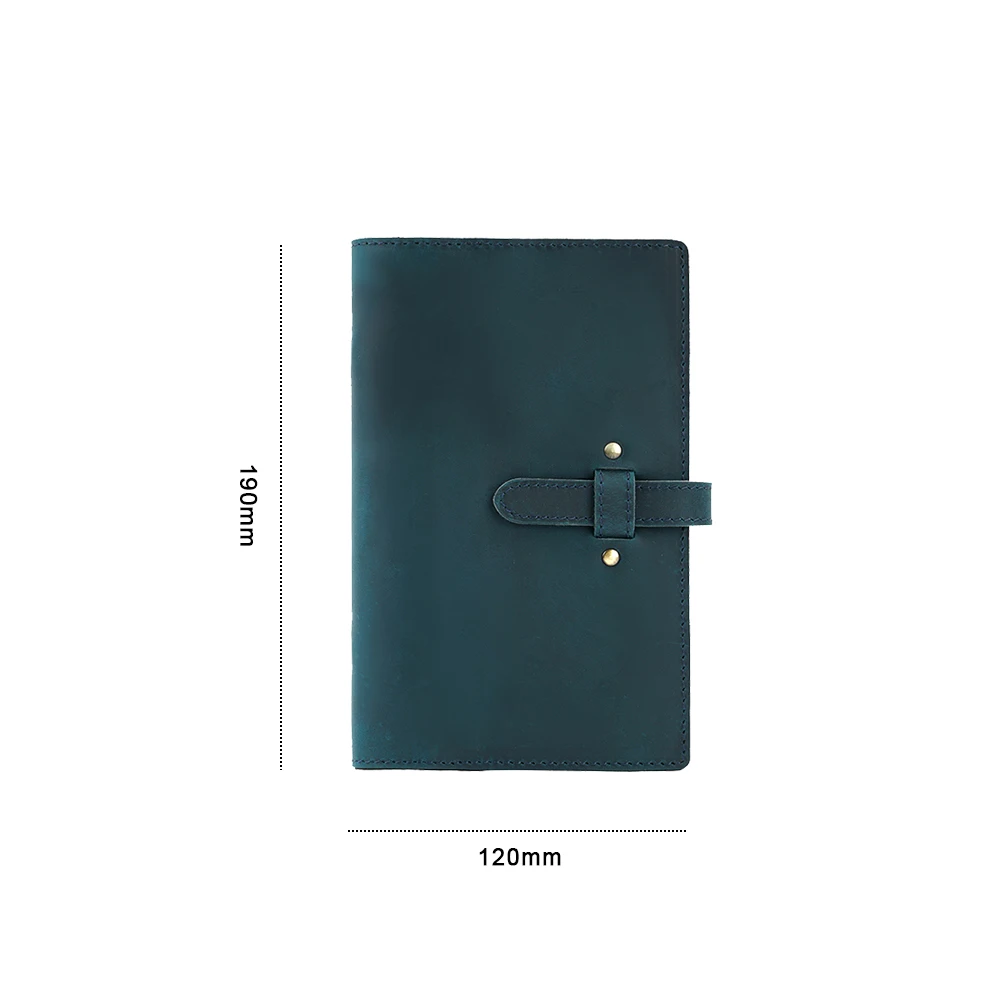 Blue Personal A6 Handnote, винтажный блокнот из натуральной кожи, А5, личный А6, А7, Дневник для путешествий, дневник, планировщик, блокнот, для школы, подарок на день рождения - Цвет: Blue Personal A6