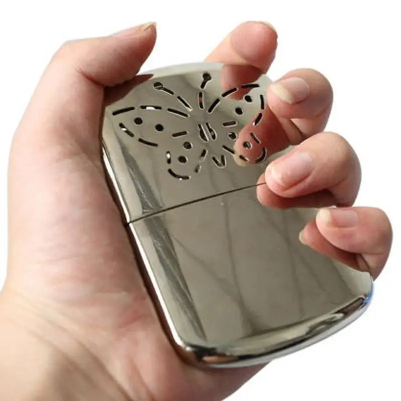 

Portable Butterfly Fuel Hand Warmer Reusable Platinum Standard Pocket Handy Hand Warmers Head for Outdoor hunting