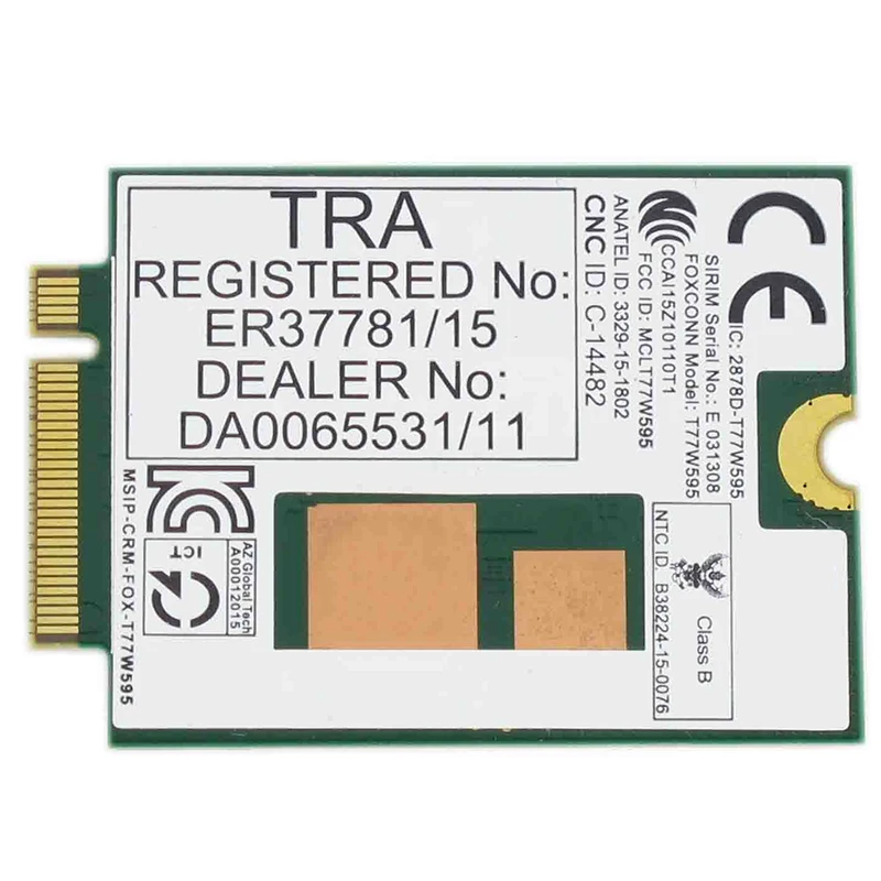 

Lt4120 X5 LTE T77W595 796928-001 4G WWAN M.2 150Mbps LTE Modem for HP Elite X2 840 850 G3 640 650 645 G2 green