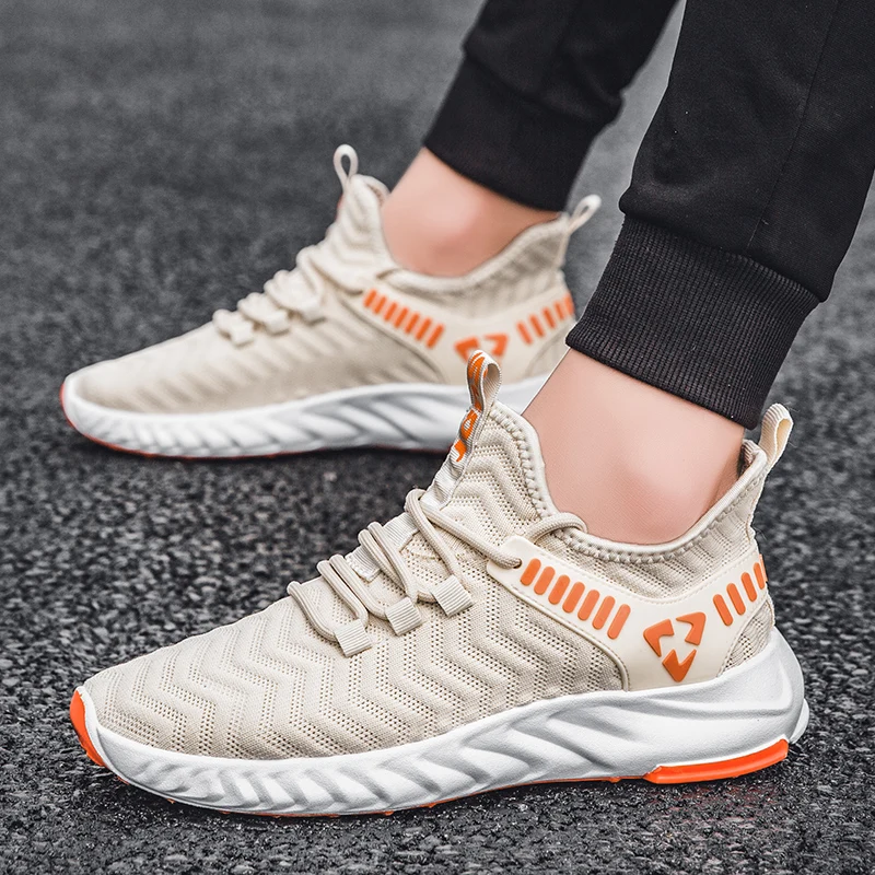 

Man Footwear Light Casual Shoes Fashion Sneakers Outdoor Trend Flats Brand Summer Breathable Lace-Up Walking Shoes Zapatillas