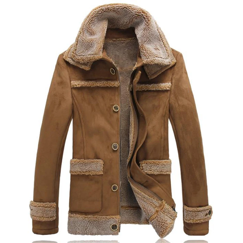 2020 в европейском стиле винтажном Мужские меховые пальто для зимы размера плюс 5XL