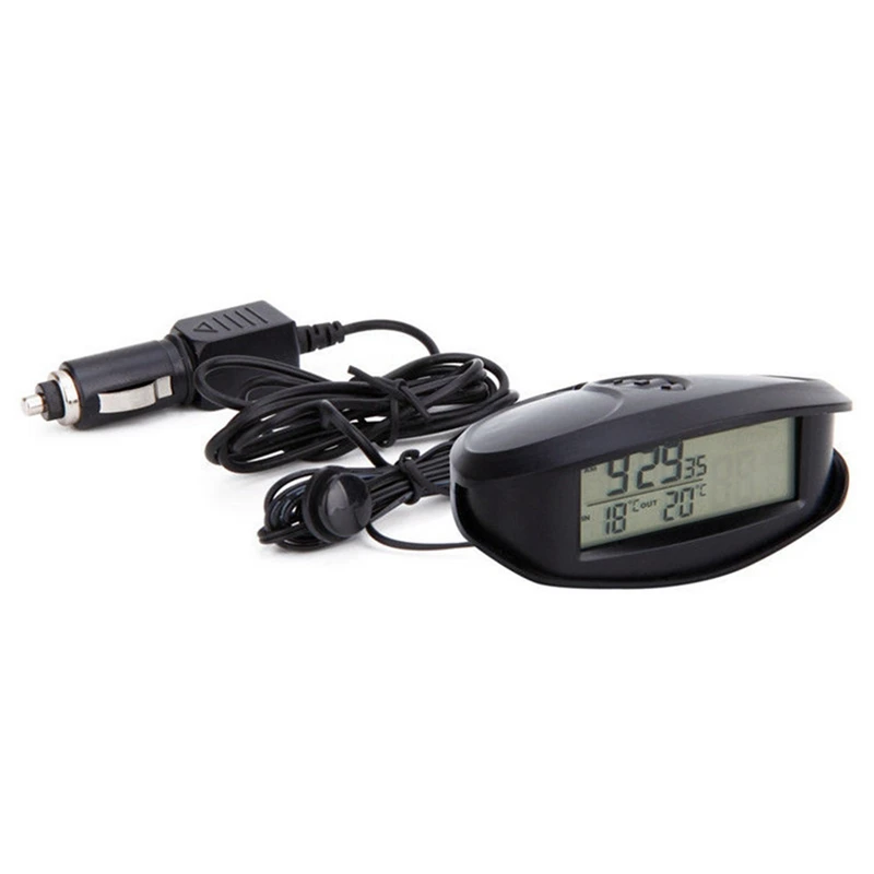 

Цифровой автомобильный наружный термометр Вольтметр будильник с подсветкой EC98 77UD