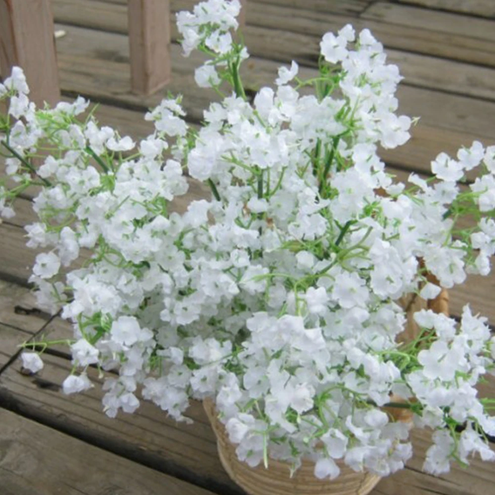 Gypsophila Вечерние шелковые Букет Искусственный домашний Цветочный декор