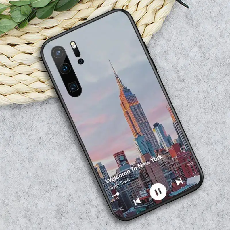 

NYC NEW YORK city luxury design shell Phone Case For Huawei honor Mate P 10 20 30 40 i 9 8 pro x Lite smart 2019 nova 5t