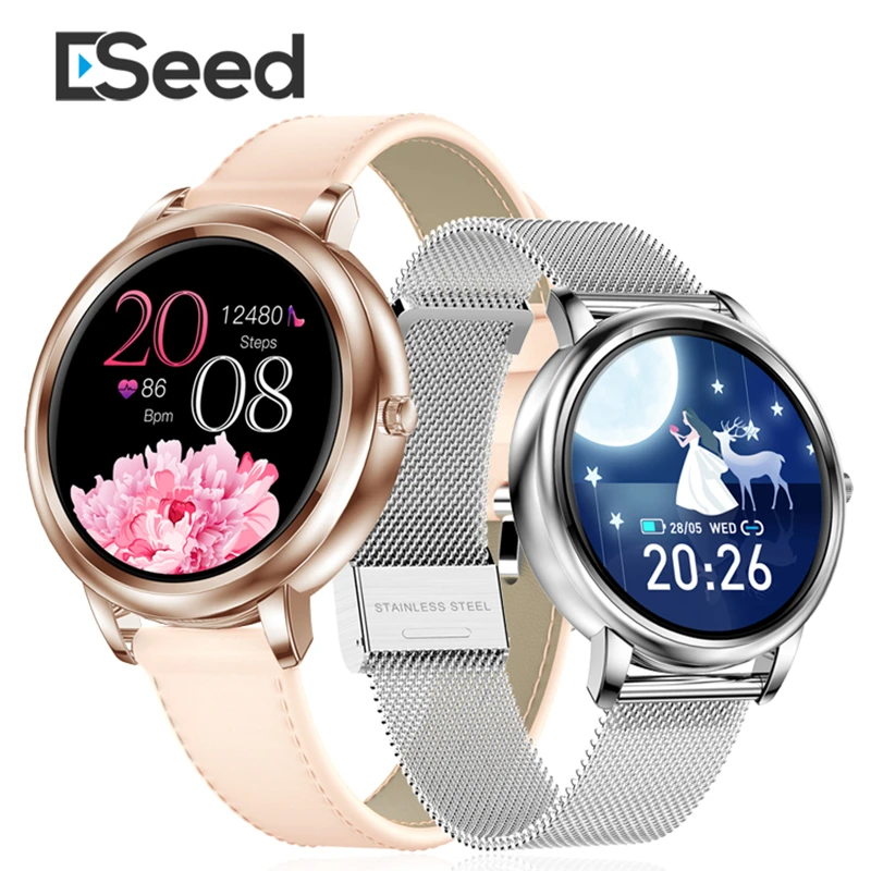 

Смарт-часы ESEED 2020 MK20 женские, сенсорный экран 1,09 дюйма, Bluetooth 5,0, пульсометр, кровь