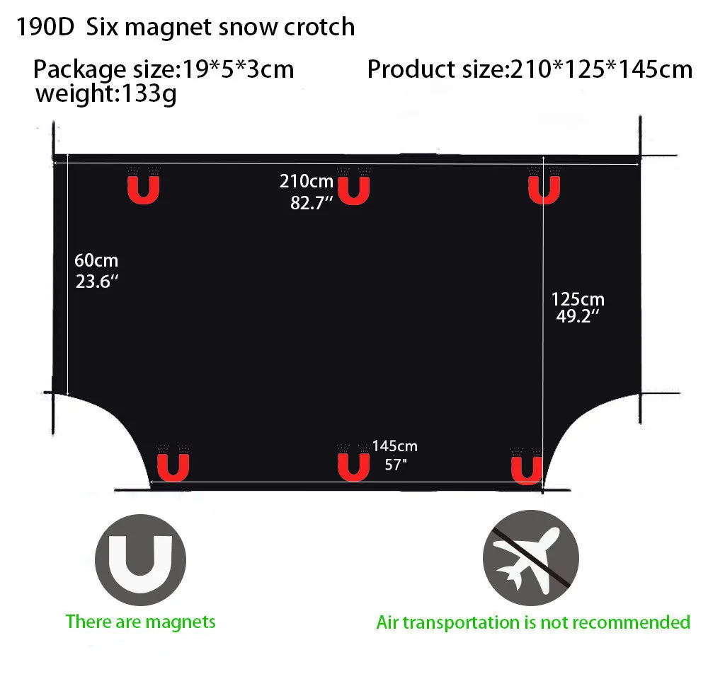 

Car windshield snow cover with magnetic edge Car snow cover Car windshield sunshade Auto parts
