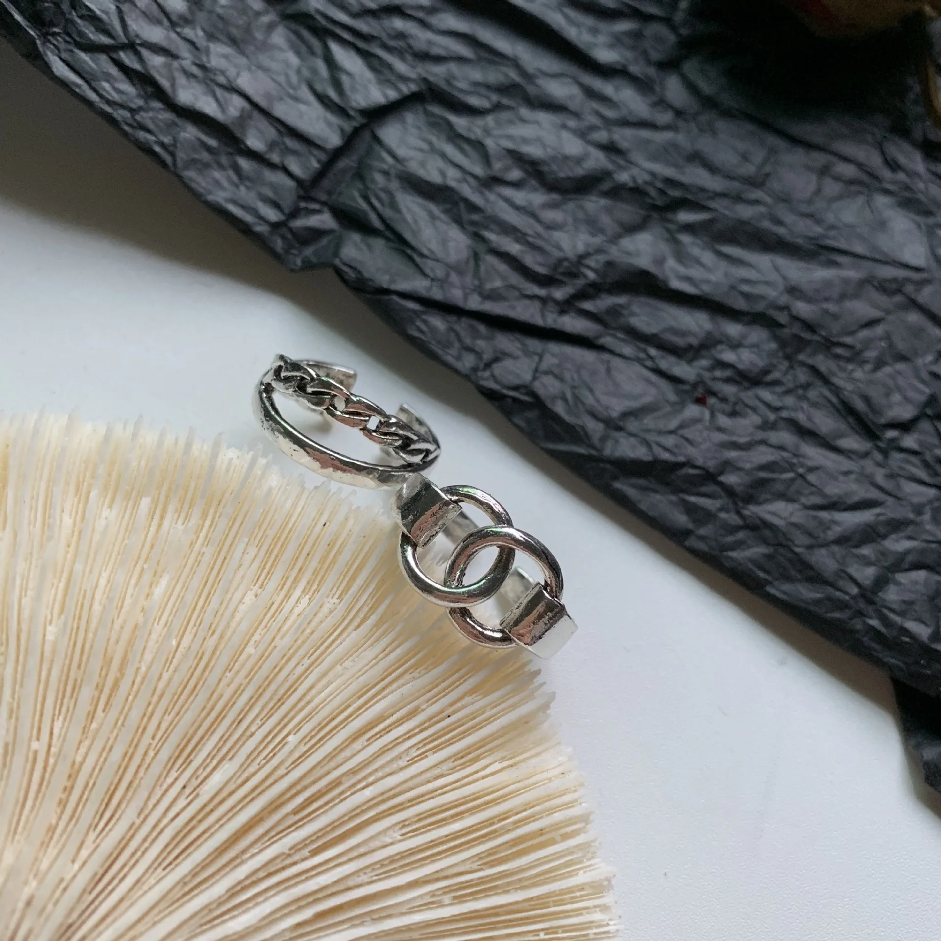 Хип хоп винтажные металлические панк цепи крест Открытый кольца ремень пряжка