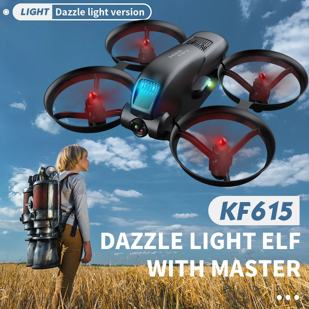 Квадрокоптер KF615 компактный с двойной камерой 2 4 ГГц Wi Fi Fpv|Радиоуправляемые