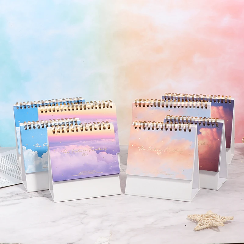 2021 облако Мечта небо календарь катушка расписание креативный настольный стол