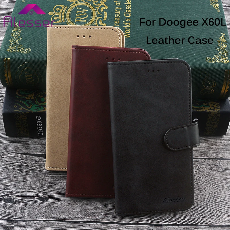 Чехол Alesser Для Doogee X60L из искусственной кожи с карманом для карт защитный чехол X60