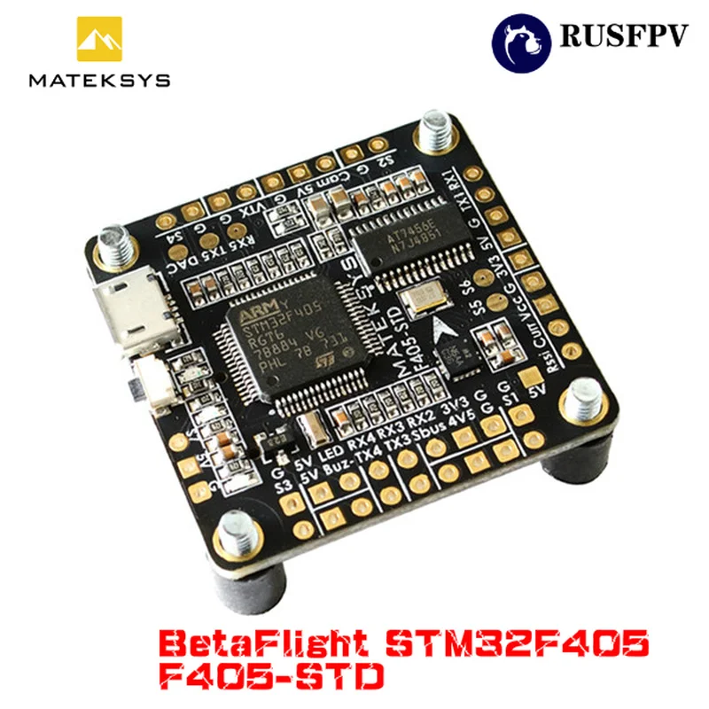 Matek F405-STD F405 STD BetaFlight STM32F405 Контроллер полета встроенный Инвертер OSD для RC Multirotor FPV гоночный Дрон