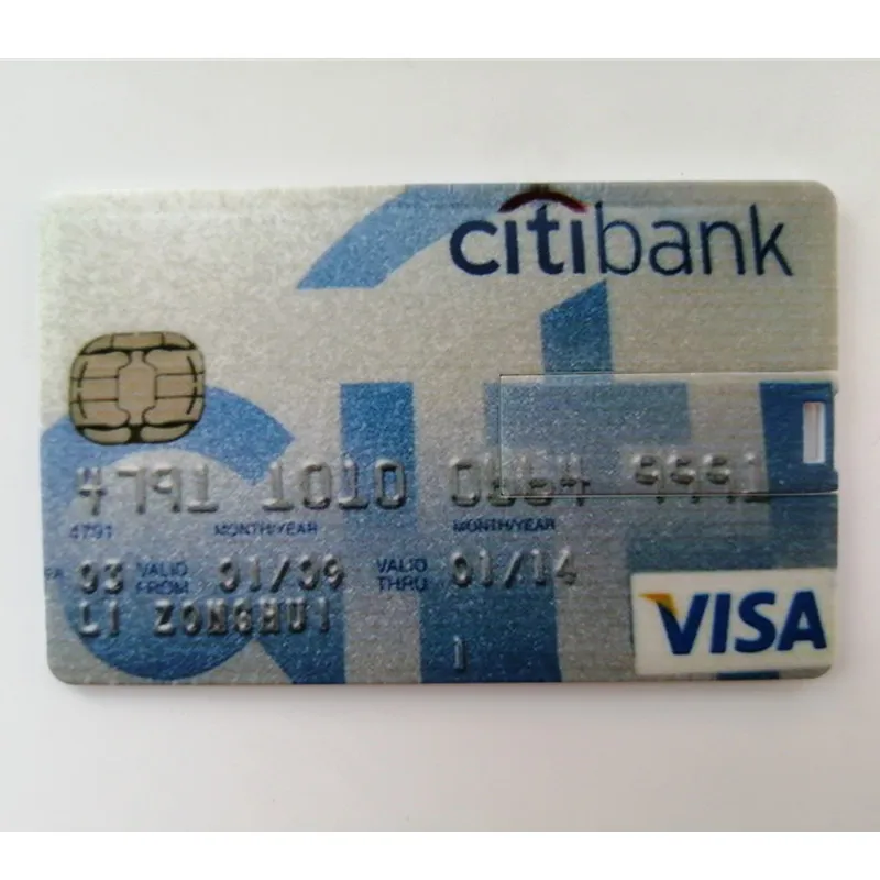 

credit card USB Flash Drive 2.0 key 4GB 8G 16G 32G customized logo Creative new Pendrive(Over 10pcs Free logo) cute usb finger