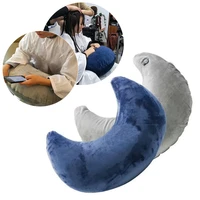 moon shaped neck pillows for professional salon super soft plush fabric support headrest nursing cushion