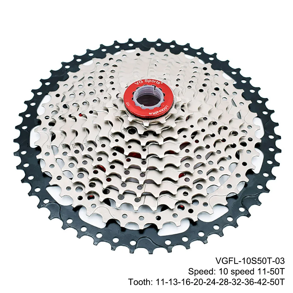 VGFL-10S50T-03 MTB 10 скоростей кассета 11-50 T горный велосипедный маховик 10В 10С Велосипед маховик Звездочка часть - Цвет: VGFL-10S50T-03