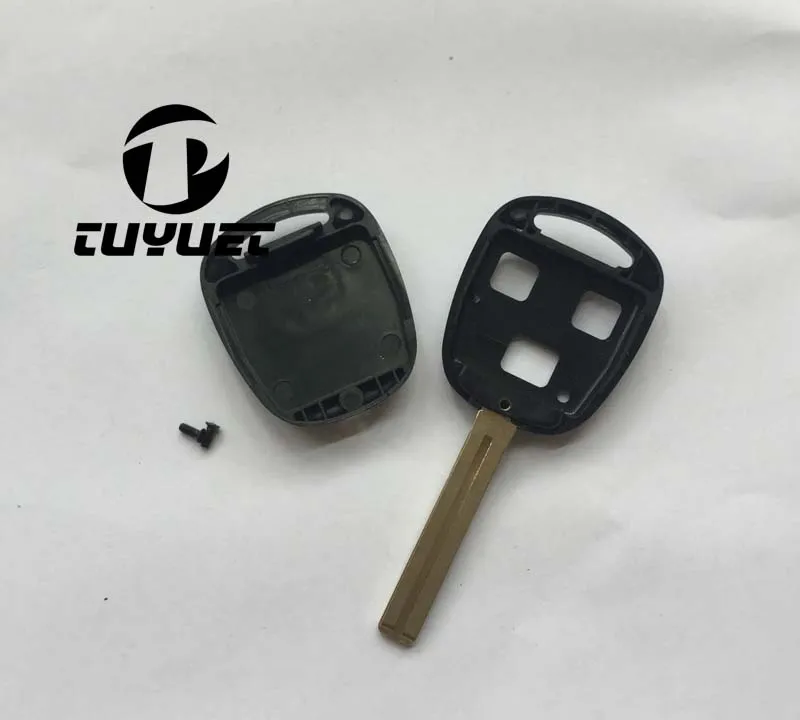 Чехол для автомобильного ключа Toyota чехол дистанционного с 3 кнопками TOY48 (длинный)