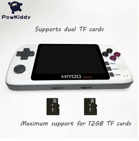 Игровая консоль Powkiddy q80 в стиле ретро 3 5 дюйма IPS экран 1000 + игр симулятор PS1 память