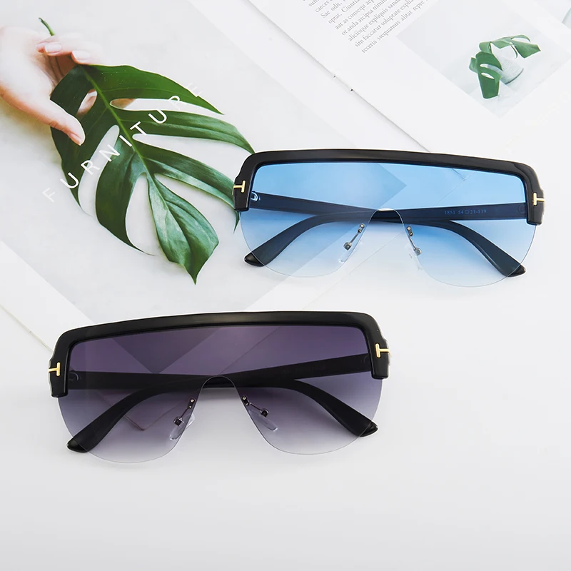 

2021 Oversized Sunglasses Women Luxury Vintage Brand Design Sun Glasses Big Frame Mirror Red Eyewear UV400 Man