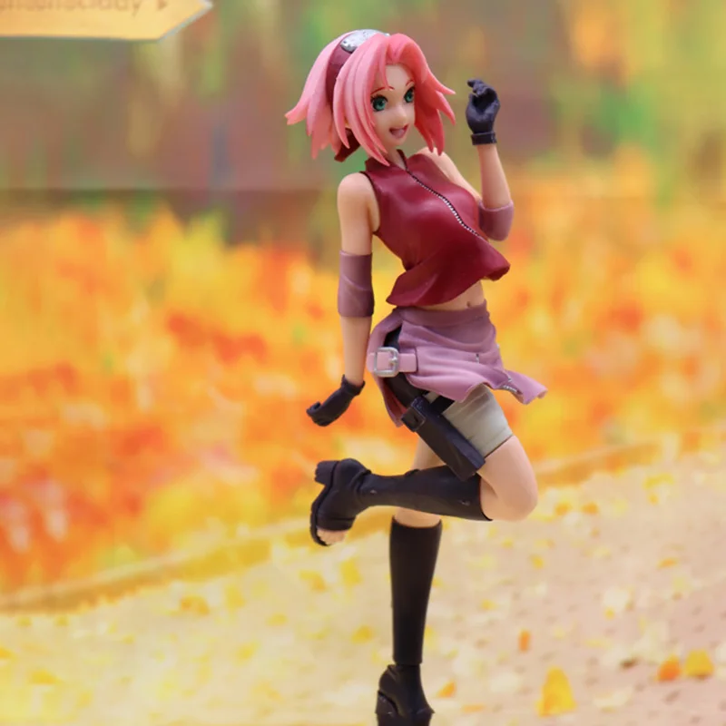 

Anime Figure Toys Haruno Sakura Gals Shippuden Lovely Beautiful Figure PVC Action Collectible Model Doll Toys Birthday Gift 22cm