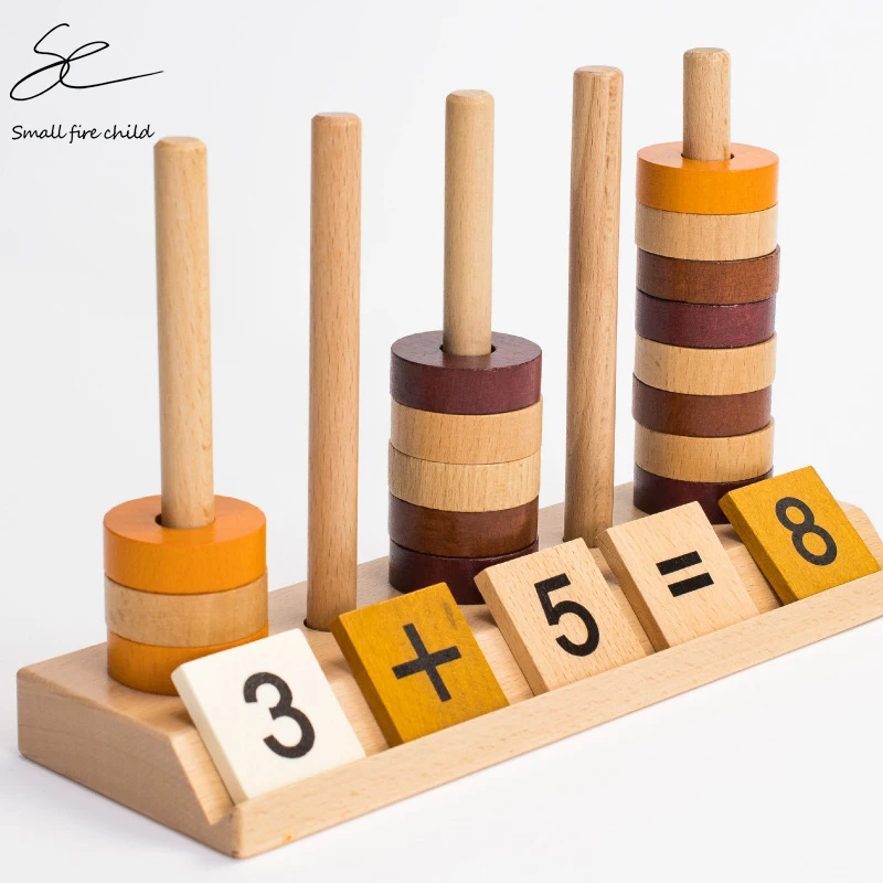 Деревянная математическая арифметическая игрушка Монтессори Детская игра для