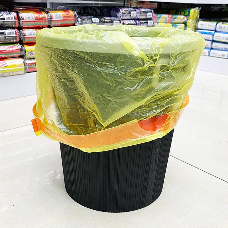 Прочный утолщенный пластиковый мешок для мусора на шнурке кухни спальни