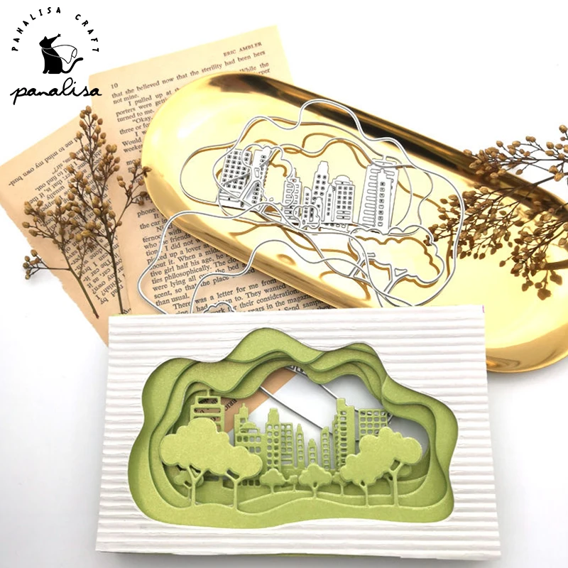 Panalisacraft фон для строительства металлические Вырубные штампы рукоделия