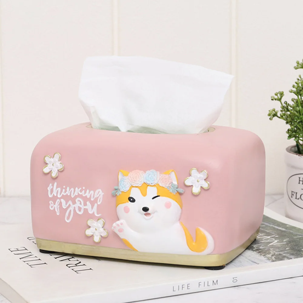 

1pc Cartoon Tissue Box Tissue Holder Tissue Storage Organizer (Assorted Color)