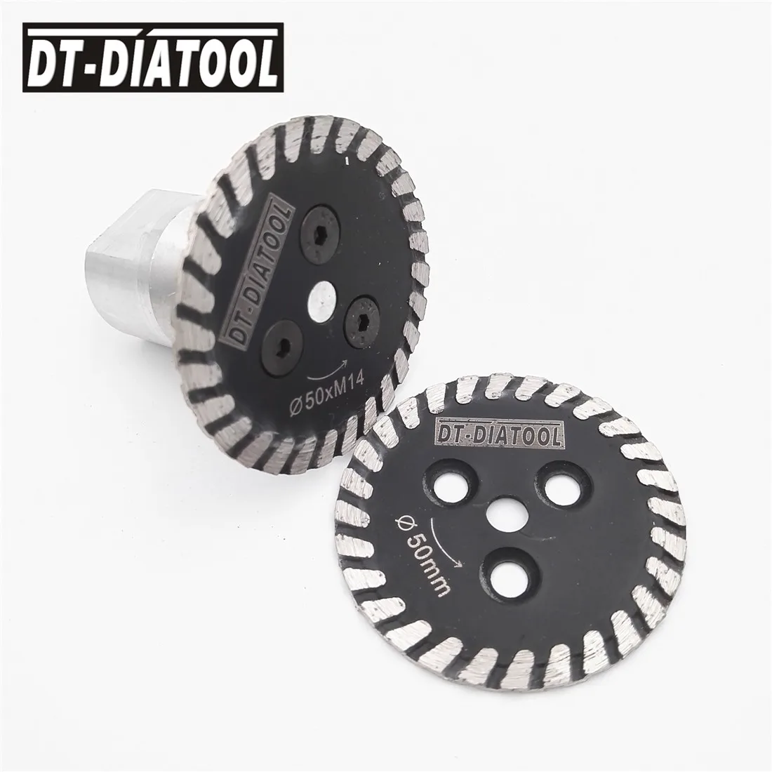 DT-DIATOOL 1 шт. Горячая прессованная мини гравировальная алмазная пила со съемным M14 или 5/"-11 длинный фланец и 1 шт. лезвие камень гранит