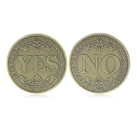 yes or no letters lucky coin commemorative coin metal gift crafts vintage souvenir coins home decor challenge coin home goods