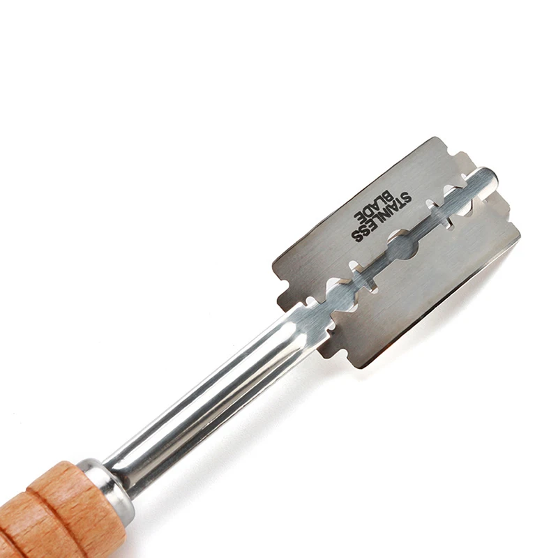 

Bread Bakers Cutter Slashing Tool Dough Making Razor Wood Handle Bakeware C1