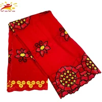 free shipping new dubai scarf for muslim women african cotton hijab islam turban headscarf long and big embroidery traditional