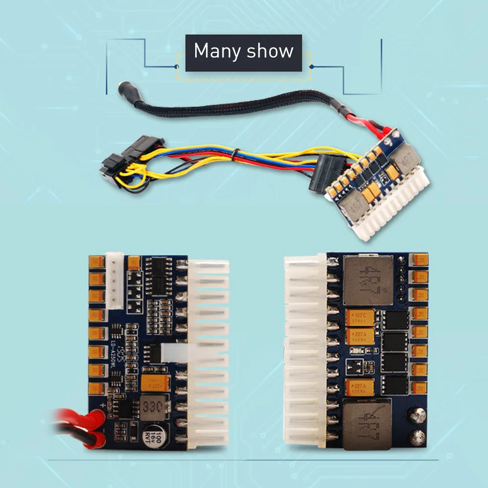 

250W 24pin DC ATX PSU 12V DC Input 250W Peak Output Switch DC-DC ATX Pico PSU MINI ITX PC Power Supply For Computer
