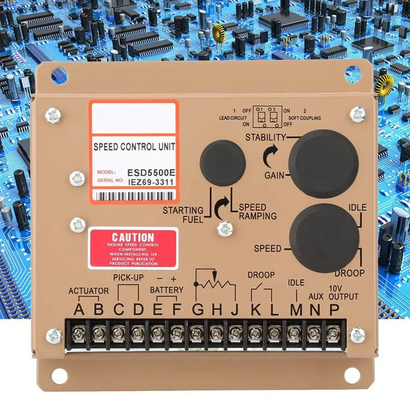 Электронный регулятор скорости двигателя ESD5500E генератор Governor панель