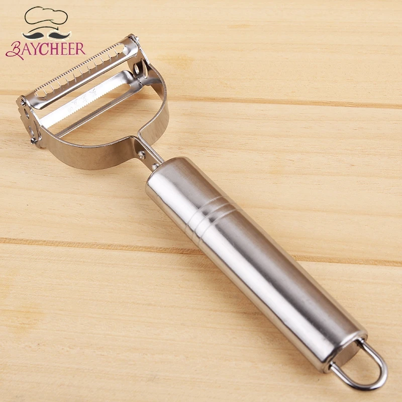 Овощечистка из нержавеющей стали универсальная зубчатая бритва терка для овощей