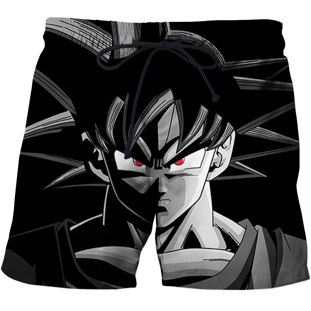 

New Fire Goku Men Shorts Cartoon anime 3D printed Men Board Shorts Surfing Trunks Swimwear Running Short Pants Asian size S-6XL