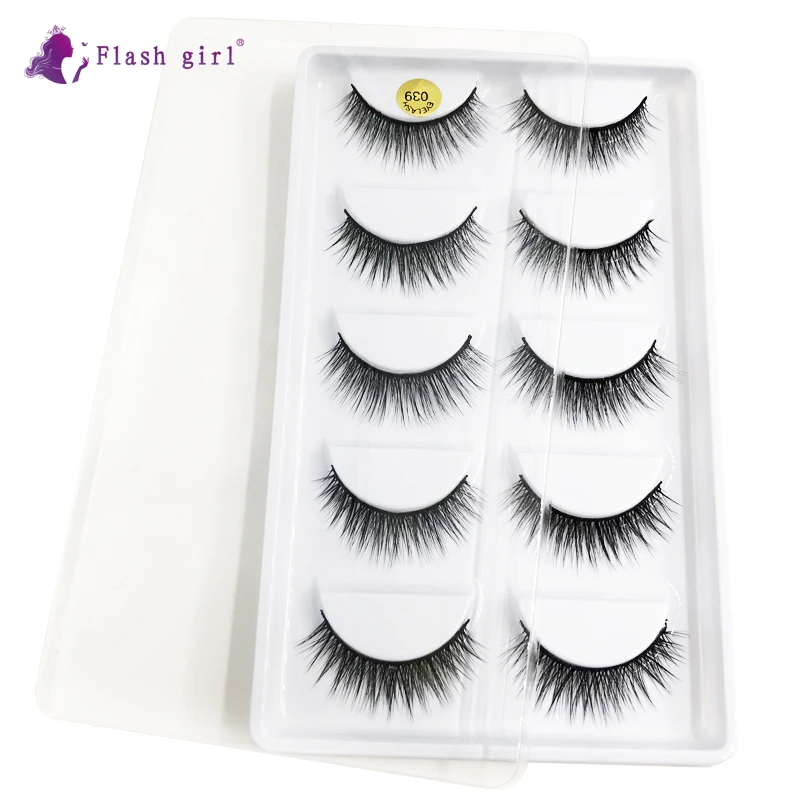 Flash Girl Make Your Own Logo Custom 3D Mink Lashes Natural Soft High Grade False Eyelashes with Private for Bulk 039 | Красота и
