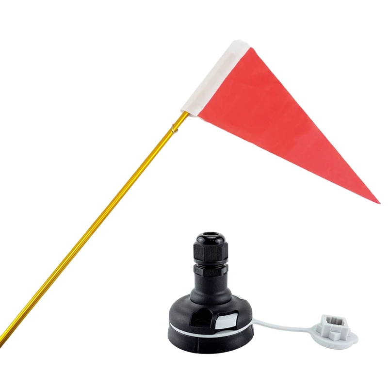 

1.2M Safety Boat Flag Base Kit with Mount Base Fishing Canoe Kayak DIY Inflatable Dinghy Rowing Marine Accessories