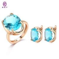 qsy 2021 trend jewelry sets earrings for women exquisite simple charm fashion couple friends rings for women