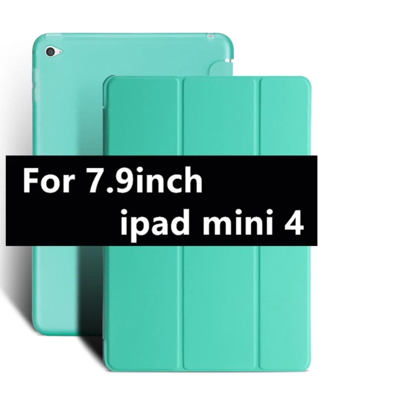 Чехол для ipad 5 Air с откидной подставкой для ipad 2/3/4, полностью умный чехол из искусственной кожи для ipad mini 4, чехол для ipad Air, настольный чехол+ ручка - Цвет: mini4 green