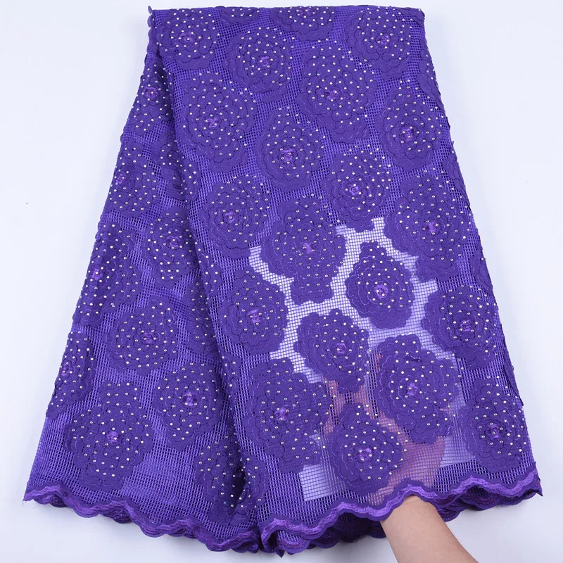 

African Lace Fabric High Quality stone lace Nigerian embroidery Lace Fabrics voile lace French wedding party Lace Fabric