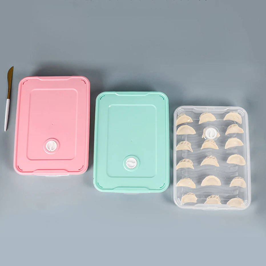 

Refrigerator Dumpling Storage Box Container Fridge Crisper For Fruits Vegetables Keep Fresh Can Be Heated In The Microwave