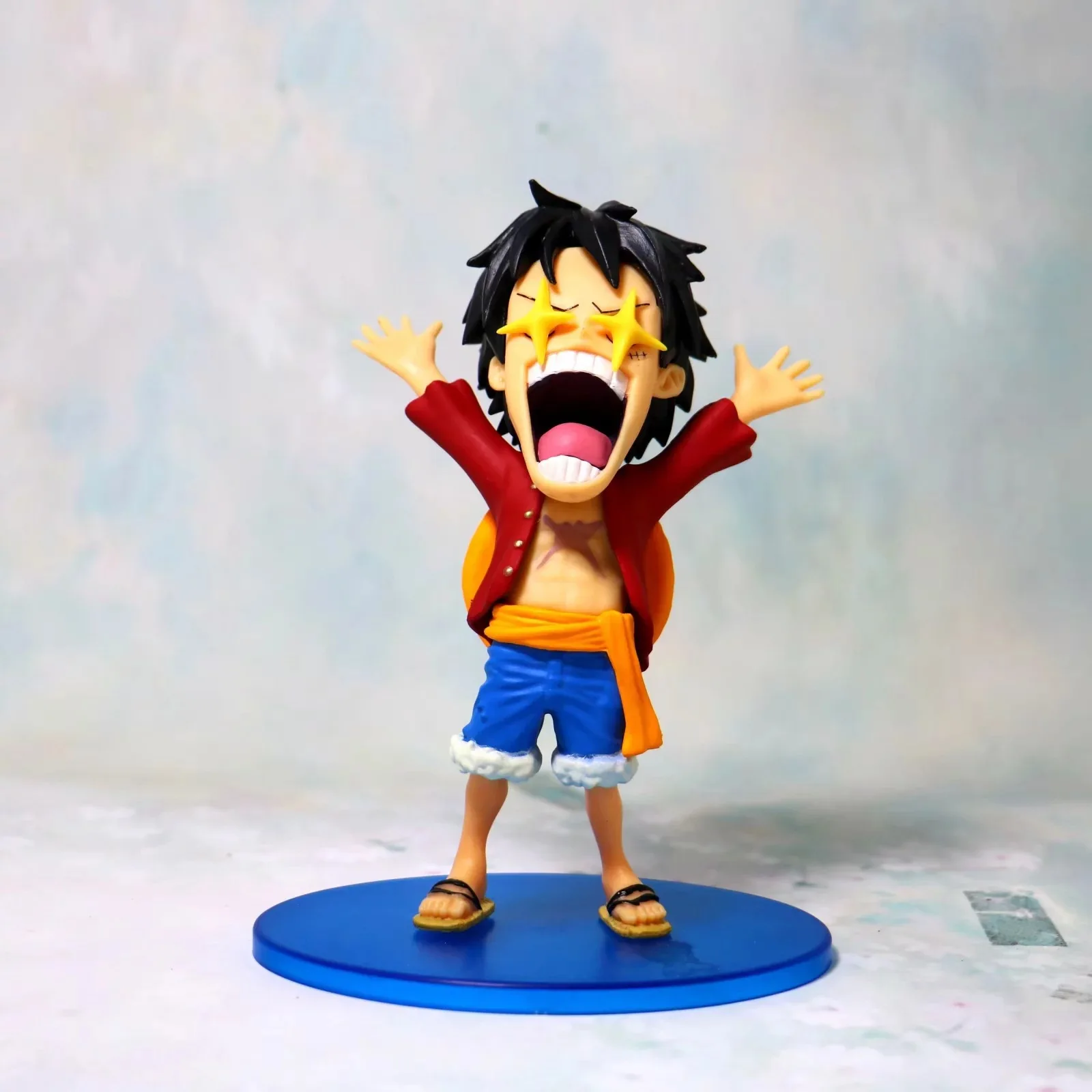 

New One Piece WCF Star Eyes Luffy Boxed Decoration PVC Action Collection Figure Gift For Children Christmas Gifts