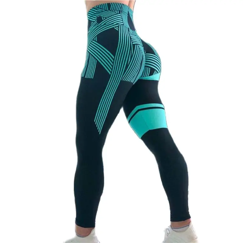 Фото Леггинсы женские с высокой талией повседневные спортивные дышащие штаны в