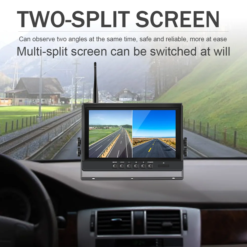 Зеркало заднего вида для автомобиля камера 9 &quot с поддержкой Wi-Fi 360 | Автомобили и